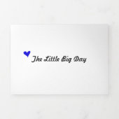 Faltprogramm für dreiseitige Buchstaben Dreifach-gefaltete Programmkarte (Cover)