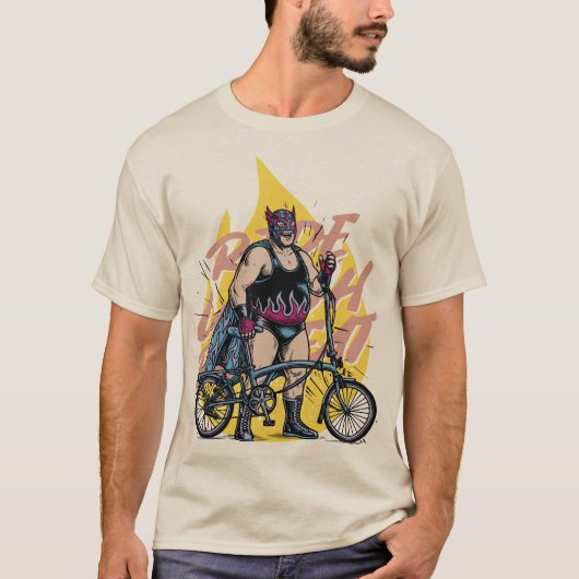 Faltrad  T-Shirt (Vorderseite)