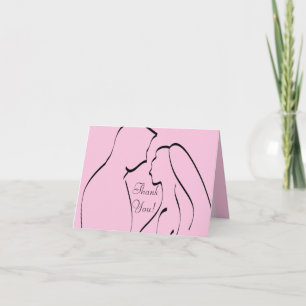 Faltschachtel dank Kartenbrücke & Groom Pink Dankeskarte