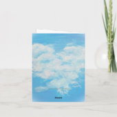 Faltschachtel Danke Karte: Herzwolke (Rückseite)