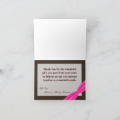 Faltschachtel Dankeschön an die Camouflage Deer Do Dankeskarte (Innenseite)