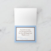 Faltschachtel Dankeschön Card Blue Mod Mama Polka Dankeskarte (Innenseite)