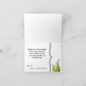 Faltschachtel Dankeschön Card Boho Llama Bohemisch Dankeskarte (Innenseite)