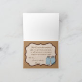 Faltschachtel Dankeschön Card Mason Jar Burlap Cou Dankeskarte (Innenseite)