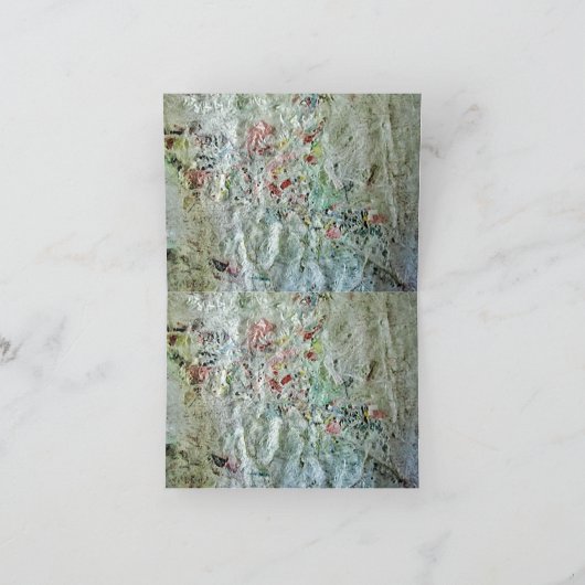 Faltschachtel Dankeschön Karte doppelt weiß abstra (Innenseite)