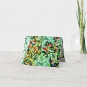 Faltschachtel Dankeschön Karte doppelt weiß abstra (Rückseite)