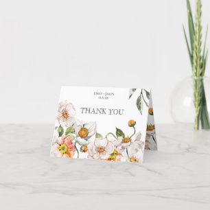 Faltschachtel Dankeschön Karte florale romantische