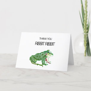 Faltschachtel Dankeschön Karte : Froschfräser, Rib
