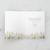 Faltschachtel Dankeschön Karte für Babydusche. (Innenseite)