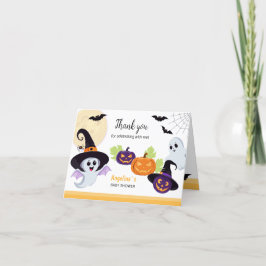 Faltschachtel Dankeschön-Karte für Babydusche. Dankeskarte