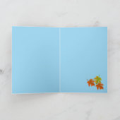 Faltschachtel Dankeschön Karte : Herbstblätter (Innenseite)