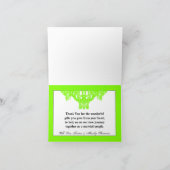 Faltschachtel Dankeschön Karte Kristall Kronleucht (Innenseite)