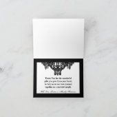 Faltschachtel Dankeschön Karte Kristall Kronleucht (Innenseite)