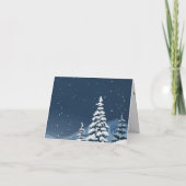 Faltschachtel Dankeschön Karte "Schnee im Dorf" (Rückseite)