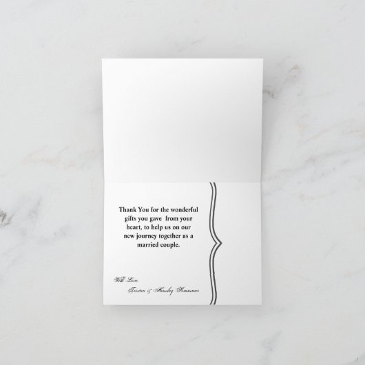 Faltschachtel Dankeschön Karte Sonnenuntergang Lan (Innenseite)