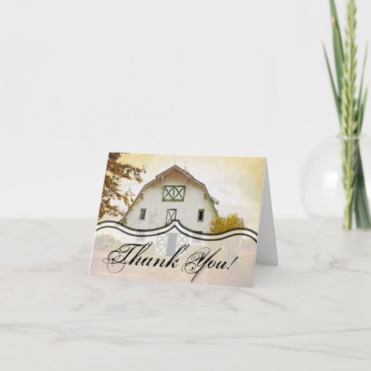 Faltschachtel Dankeschön Karte Sonnenuntergang Lan (Vorderseite)