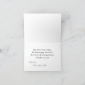 Faltschachtel Dankeschön Karte Sweet 16 Silver Whi (Innenseite)