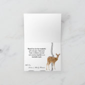 Faltschachtel Dankeschön Karte XMASDeer Doe Woodla (Innenseite)