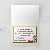 Faltschachtel Dankeschön Nojo Motor Dankeskarte (Innenseite)