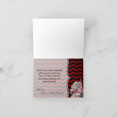 Faltschachtel Dankeschön Rose Kartenschädel Zickza Dankeskarte (Innenseite)