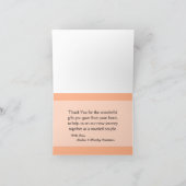 Faltschachtel Dankeschön Zickzack Meeresfrüchte &  Dankeskarte (Innenseite)