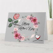 Faltschachtel der Mutter mit Blumenbezug Karte (Vorderseite)
