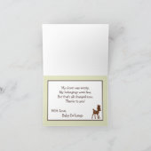 Faltschachtel: Forrest Animal Owl Deer Bird Dankeskarte (Innenseite)
