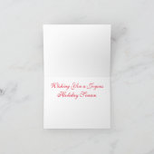 Faltschachtel Frohe Weihnachtskarte Dankeskarte (Innenseite)