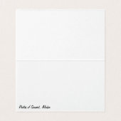 Faltschachtel für die Notenkarte von Seward Alaska (Innenseite Aufgefaltet)