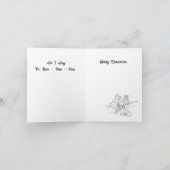 Faltschachtel für Feiertage: Liebe zu Weihnachten (Innenseite)