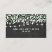 Faltschachtel für leichte Babydusche - Geschenkgut Begleitkarte (Rückseite)