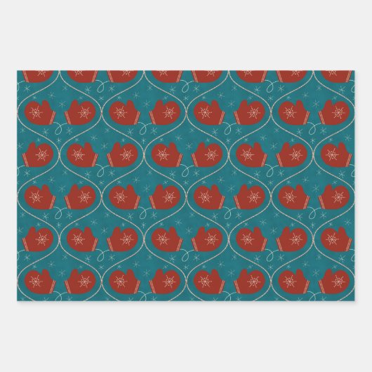 Faltschachtel für Mitten 3 Geschenkpapier Set (Vorderseite 3)