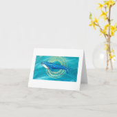 Faltschachtel für Whale Karte (Gelbe Blume)