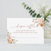 Faltschachtel für Windeln für Babydusche Einladung (Stehend Vorderseite)