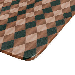 Faltschachtel Harlequin,Braun-Schwarz-6x7-SCHNITTS Schneidebrett