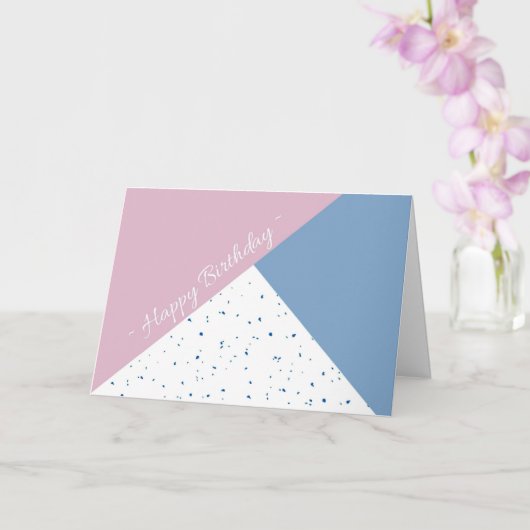 Faltschachtel Karte (Orchidee)