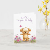 Faltschachtel Karte (Gelbe Blume)