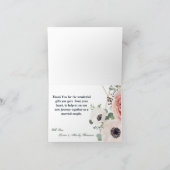 Faltschachtel: Rose Geometric Garden Anemon Dankeskarte (Innenseite)