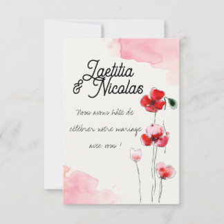 Faltschachtel RSVP Karte