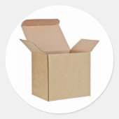 Faltschachtel Runder Aufkleber (Vorderseite)