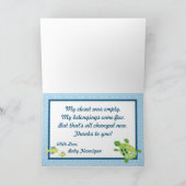 Faltschachtel: Schildkrötenriff Meeresschildkröte Dankeskarte (Innenseite)