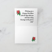 Faltschachtel-Urlaubskarte : Happy New Year Feiertagskarte (Innenseite)