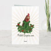 Faltschachtel Weihnachtskarte - Altes Saint Chick Dankeskarte (Rückseite)