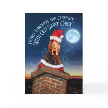 Faltschachtel Weihnachtskarte - Altes Saint Chick