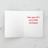 Faltschachtelkarte, Frohe Weihnachtself Karte (Innenseite)