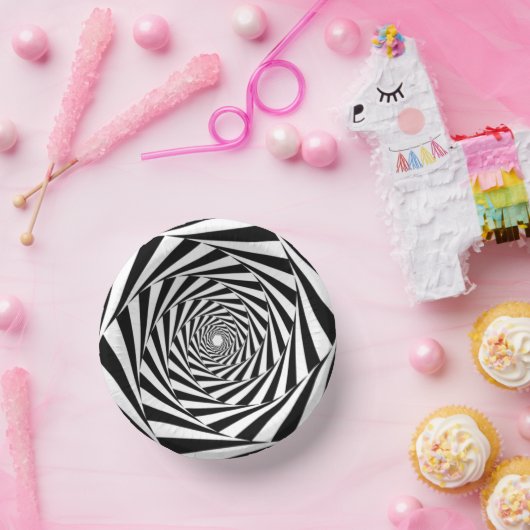 Faltschachteln für Schwarzweiß-geometrische Papier Pappteller (Party)