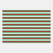 Faltschachteln für Weihnachtskerzen und -Streifen Geschenkpapier Set (Vorderseite 3)