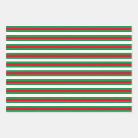 Faltschachteln für Weihnachtskerzen und -Streifen Geschenkpapier Set (Vorderseite 3)