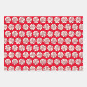 Faltschachteln für Weihnachtskerzen und -Streifen Geschenkpapier Set (Vorderseite)