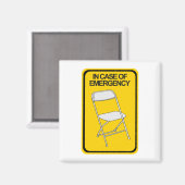 Faltstuhl im Notfall Magnet (Vorderseite/Rückseite)